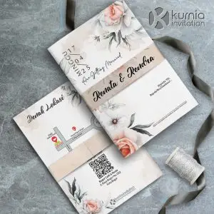 Undangan Pernikahan Sabuk Jasmine SC03